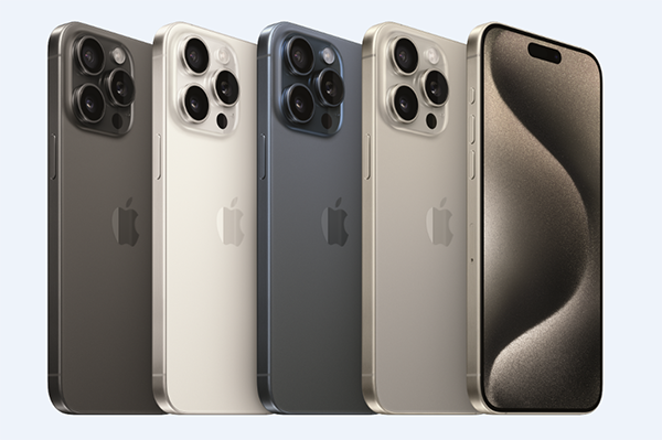 iPhone 15 Pro gây ấn tượng với mặt lưng nhám cao cấp và khung viền ứng dụng chất liệu titanium siêu bền bỉ